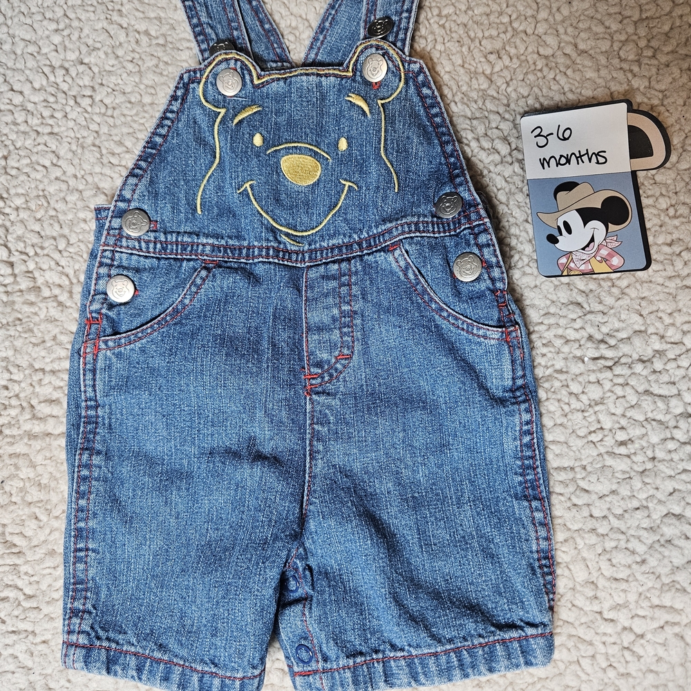 Disney Blue Denim Winnie the Pooh Overalls